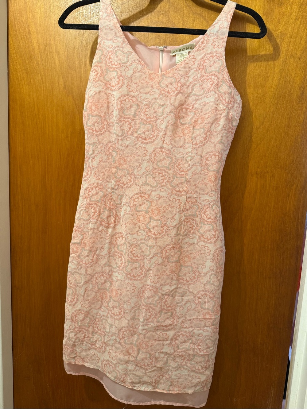 Merona Blush Pink Jacquard Sheath Dress